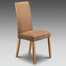 Julian Bowen Athena cappuccino faux suede chair