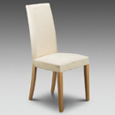 Julian Bowen Athena Cream faux suede chair