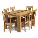FurnitureToday Julian Bowen Cotswold Oak Dining Set