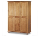 FurnitureToday Julian Bowen Pickwick Pine 3 door fitted wardrobe