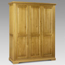 FurnitureToday Julian Bowen Sheraton Pine 3 door wardrobe