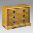 FurnitureToday Julian Bowen Sheraton Pine 3 drawer miniature