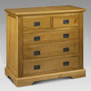 FurnitureToday Julian Bowen Sheraton Pine 3 plus 2 drawer chest