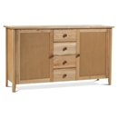 FurnitureToday Kendal Elm 2 Door 4 Drawer Sideboard