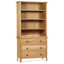 FurnitureToday Kendal Elm Bookcase with Drawers