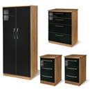 FurnitureToday Knightsbridge Black Bedroom Set