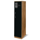 FurnitureToday Knightsbridge Black Single Wardrobe