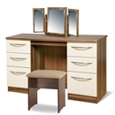 FurnitureToday Knightsbridge Cream Dressing Table Set