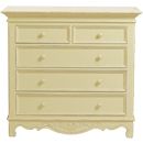 FurnitureToday Les Saisons champagne 2 over 3 drawer chest