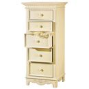 FurnitureToday Les Saisons champagne 5 drawer tall chest