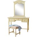Les Saisons champagne kneehole dressing table Set