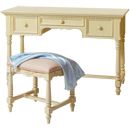 Les Saisons champagne kneehole dressing table