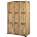 FurnitureToday Lincoln Pine 3 Door Wardrobe