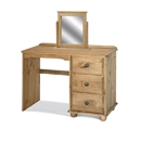 FurnitureToday Lincoln Pine Dressing Table and Mirror Set