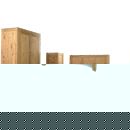 FurnitureToday Lyon Oak 6ft Super King Bedroom set