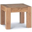FurnitureToday Lyon Oak Square Lamp Table