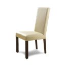 FurnitureToday Lyon Walnut Ivory Large Leather Chair