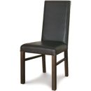 FurnitureToday Lyon Walnut Standard Brown Leather Chairs