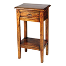 FurnitureToday Mango wood 1 drawer telephone table