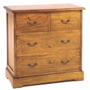 FurnitureToday Mango Wood Large 2 over 2 chest