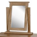 FurnitureToday Metro dark solid oak dressing table mirror