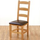 FurnitureToday Metro Living Solid Oak Armish Chair 