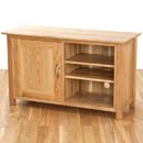 Metro living solid oak video cabinet