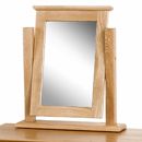 Metro solid oak dressing table mirror