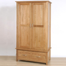 FurnitureToday Metro solid oak gents 1 drawer wardrobe