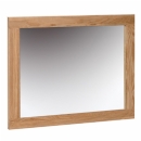 FurnitureToday Metro solid oak wall mirror 750 x 600
