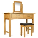 FurnitureToday Milano Oak Dressing Table Set