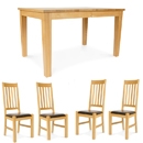 FurnitureToday Milano Oak Extending Dining Set