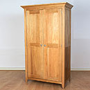 FurnitureToday Milano Solid Oak Wardrobe 