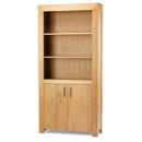 FurnitureToday Monaco Oak 2 Door Bookcase