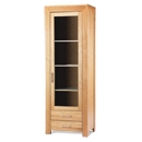 FurnitureToday Monaco Oak Display Cabinet