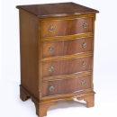 FurnitureToday Montague Gower 4 Draw Slim Serpentine Chest