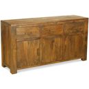 FurnitureToday Monte Carlo Oak Style 3 Door 3 Drawer Sideboard