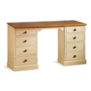 FurnitureToday Mottisfont Painted Pine Double Pedestal Dressing