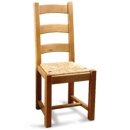FurnitureToday Mottisfont Painted Pine Rush Seat Dining Chair