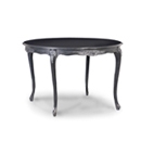 Moulin Noir Black Round Dining Table 