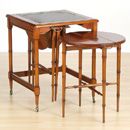 FurnitureToday Nest of Tables Leather Top