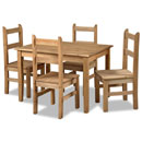 FurnitureToday New Corona mexican pine budget dining set