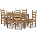 FurnitureToday New Corona mexican pine dining set