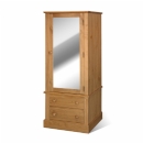 FurnitureToday New Cotswold Armoire with Mirrored Door