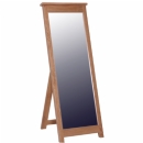 FurnitureToday New Devon Solid Oak Full Length Mirror