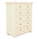 FurnitureToday New England Painted Five Drawer Chest