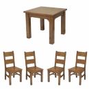 FurnitureToday New Hampshire Pine square dining set