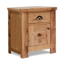 FurnitureToday Normandy Oak 1 Drawer Bedside