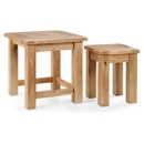 FurnitureToday Normandy Oak Nest of Tables
