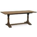 FurnitureToday  Oak Country 72 Inch Trestle Table